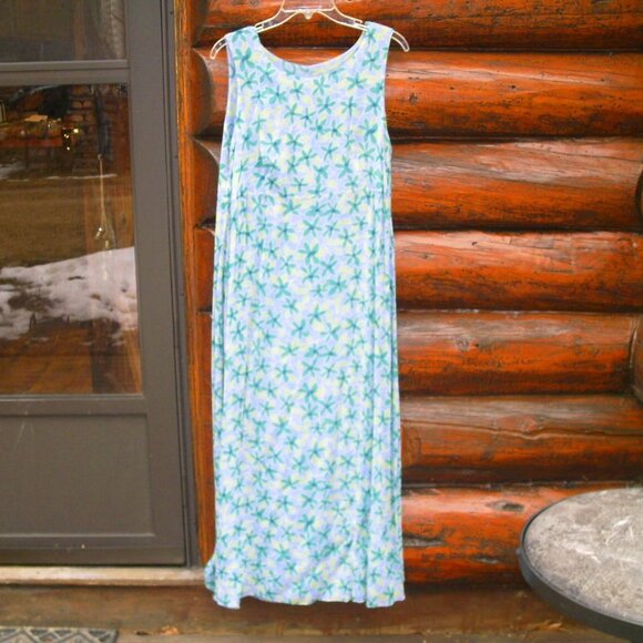 Vintage Sag Harbor Reversible Sleeveless Maxi Dress SZ M - Picture 1 of 3